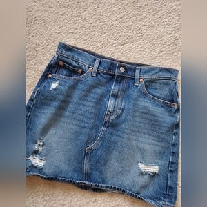 Levis Classic Blue Denim Skirt Large